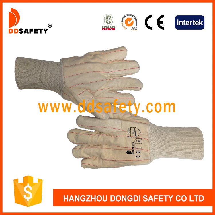 White three-ply hot mill gloves-DCD532